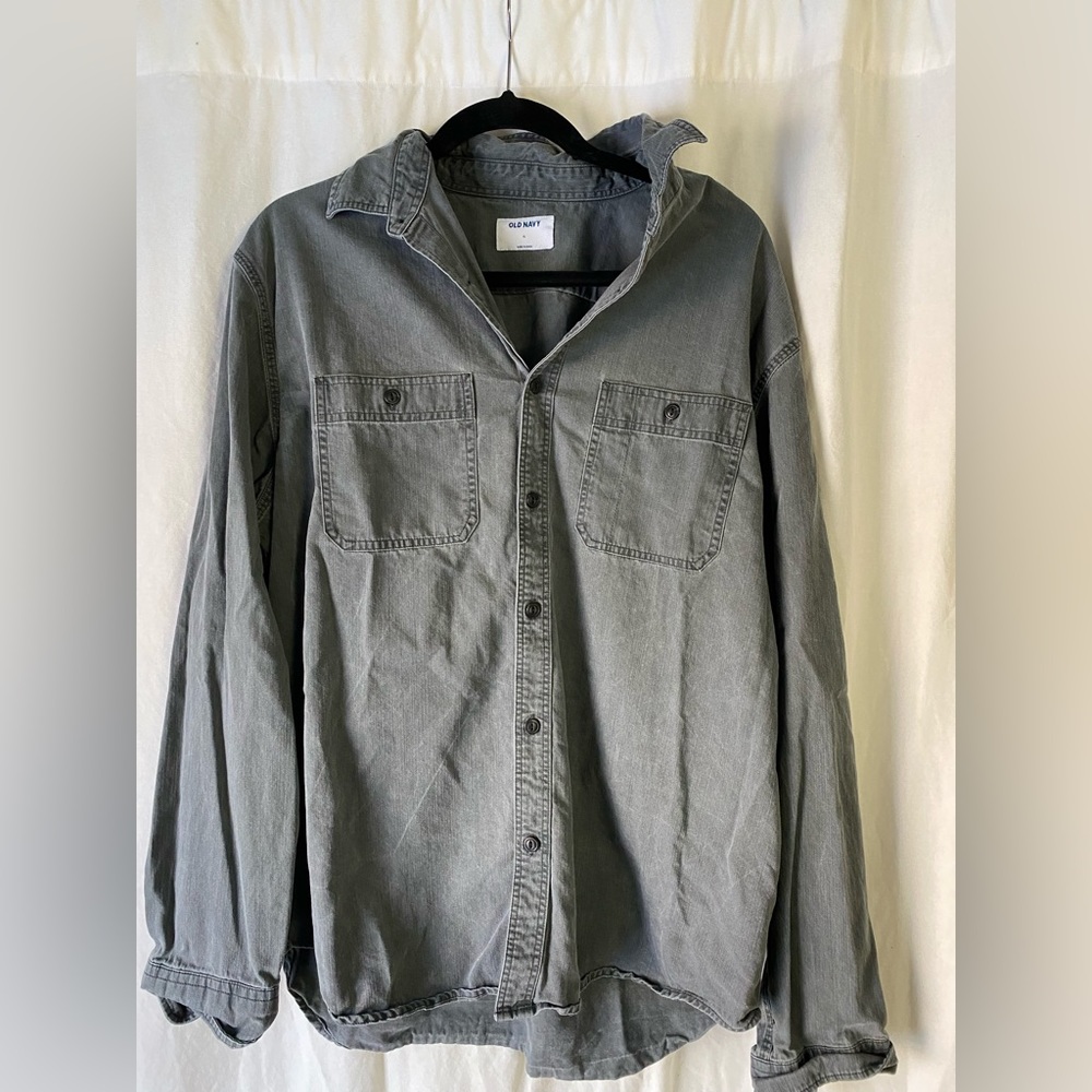Grey chambray shirt